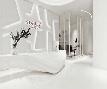 Modern Office Reception Desk-ID:418304923