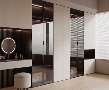 Modern Clothes Storage Area-ID:803379064
