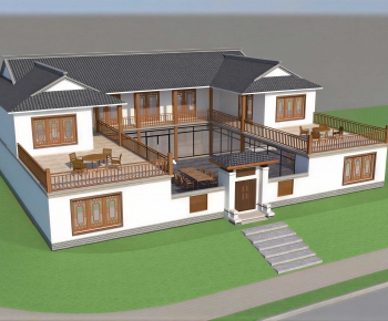 New Chinese Style Residential Building-ID:206712969