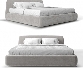 Modern Double Bed-ID:102348095