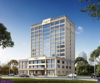 Modern Appearance Of Commercial Building-ID:885751967