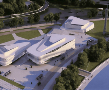 Modern Architectural Bird's-eye View Planning-ID:894045113