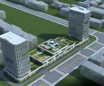 Modern Architectural Bird's-eye View Planning-ID:799032937