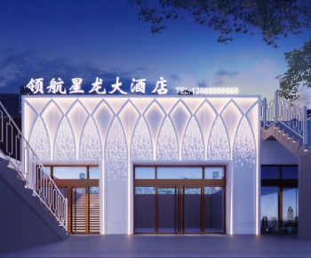 Modern Facade Element-ID:763320979