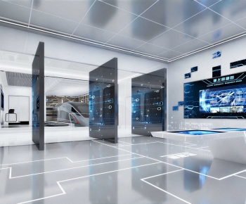 Modern Exhibition Hall-ID:330817948