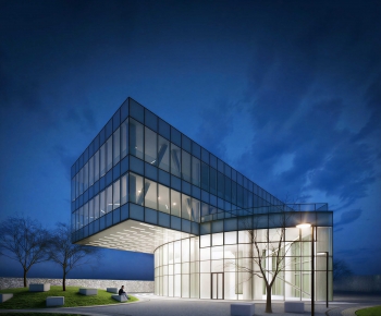 Modern Appearance Of Commercial Building-ID:820178037