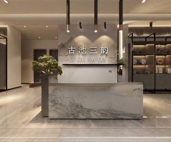 New Chinese Style Counter Bar-ID:377882009