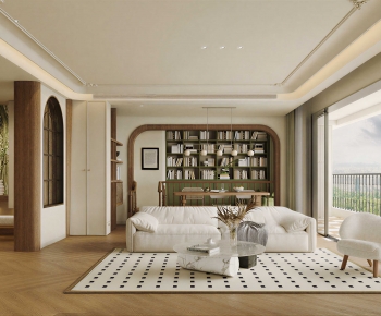 French Style A Living Room-ID:216351997