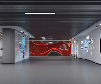 Modern Exhibition Hall-ID:696808107