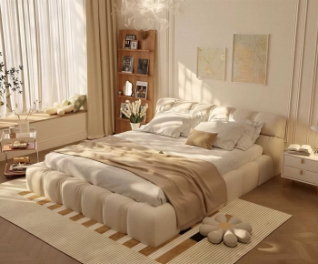 Modern Double Bed-ID:864050494