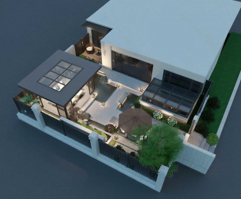 Modern Courtyard/landscape-ID:342355014