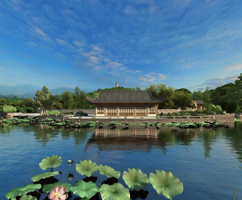 Chinese Style Park Landscape-ID:827121979