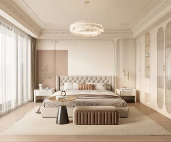 Modern French Style Bedroom-ID:101866017