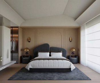Wabi-sabi Style Bedroom-ID:755269056
