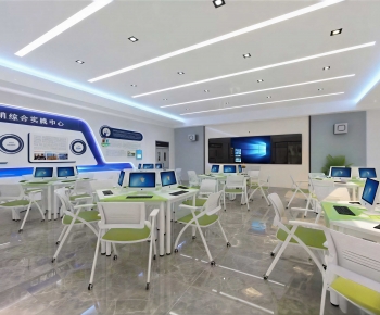 Modern School Classrooms-ID:883559946