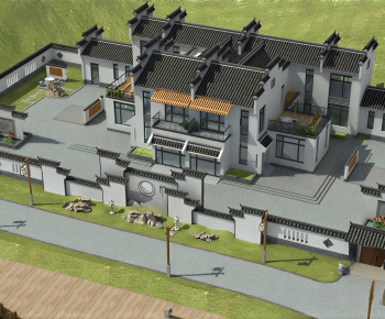 Chinese Style Ancient Architectural Buildings-ID:830811028
