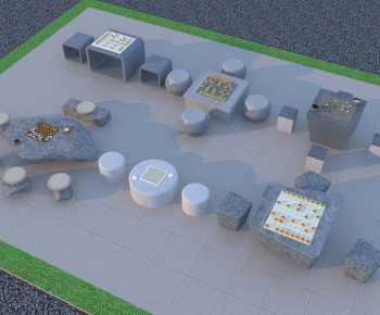 Modern Outdoor Tables And Chairs-ID:205739972