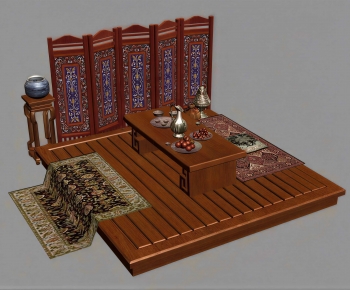 Chinese Style Tea Tables And Chairs-ID:965631966