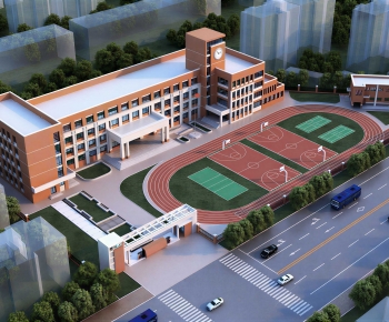 Modern Architectural Bird's-eye View Planning-ID:538949974