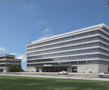 Modern Appearance Of Commercial Building-ID:255495077
