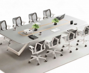 Modern Office Desk And Chair-ID:537631992