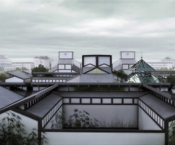 New Chinese Style Courtyard/landscape-ID:801678904