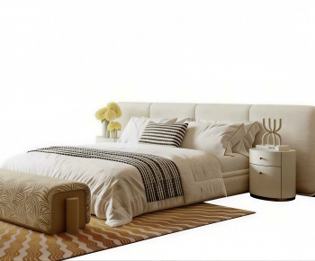 Modern Double Bed-ID:885648013