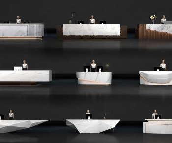 Modern Reception Desk-ID:725138903