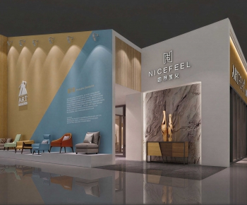 Modern Exhibition Hall-ID:736484056
