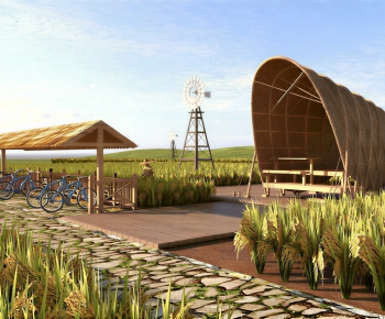 Modern Park Landscape-ID:687469013
