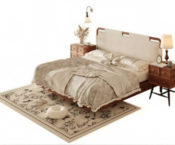 Modern Double Bed-ID:735972887