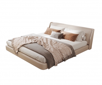 Modern Double Bed-ID:743474969