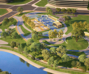 Modern Park Landscape-ID:997479012