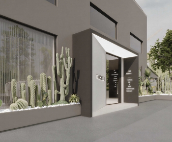 Modern Facade Element-ID:842483042