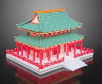 Chinese Style Ancient Architectural Buildings-ID:624439744