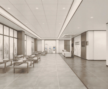 New Chinese Style Hospital Hall-ID:884846936