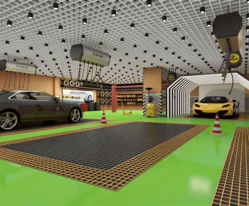 Modern Underground Parking Lot-ID:404880056