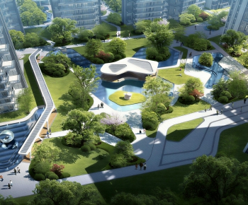 Modern Architectural Bird's-eye View Planning-ID:824564938