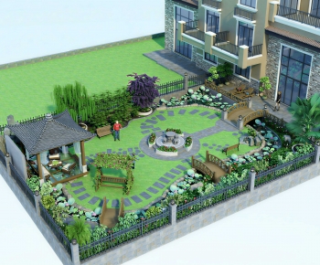 Modern Architectural Bird's-eye View Planning-ID:402767905