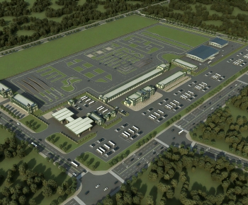 Modern Architectural Bird's-eye View Planning-ID:200535068