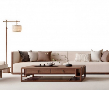 New Chinese Style Sofa Combination-ID:127520083