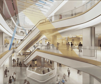 Modern Shopping Mall-ID:672149907