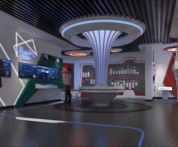 Modern Exhibition Hall-ID:977833037