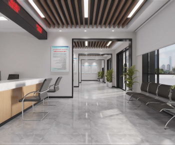 Modern Office Reception Desk-ID:190033912