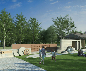 Modern Park Landscape-ID:128151898