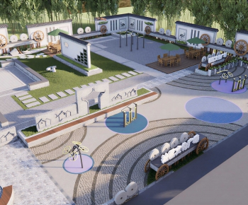 Modern Park Landscape-ID:596035002