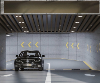 Modern Underground Parking Lot-ID:643883944