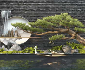New Chinese Style Rockery Waterscape-ID:760159563