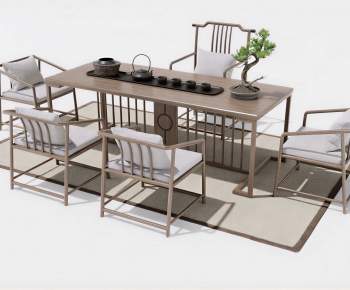 New Chinese Style Tea Tables And Chairs-ID:541435008