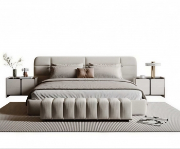 Modern Double Bed-ID:727946049